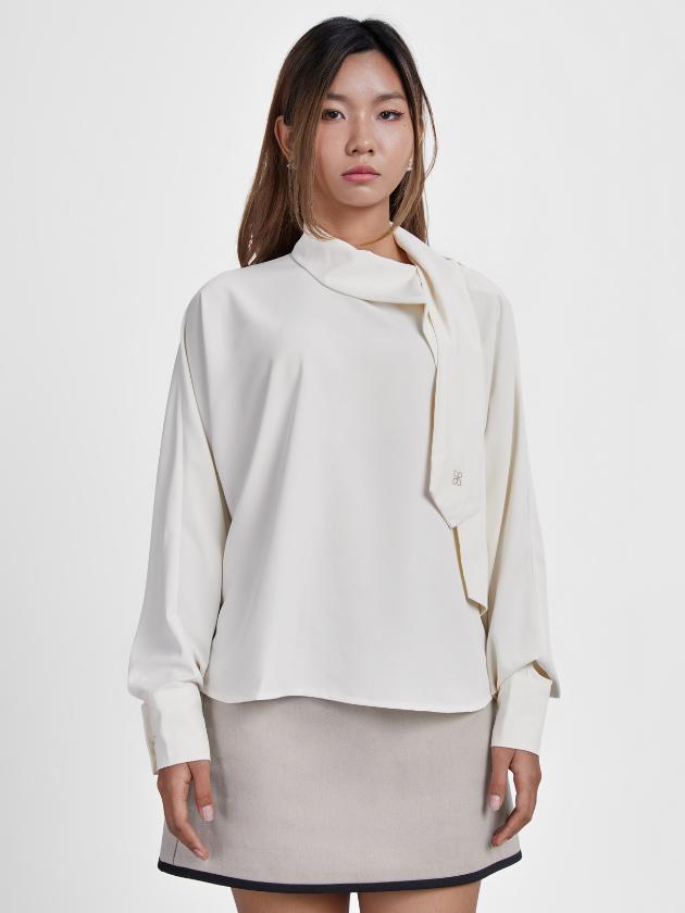 Verybrain - ⭐︎お値下げ⭐︎Holic Blouse / White Textured-weave blouse