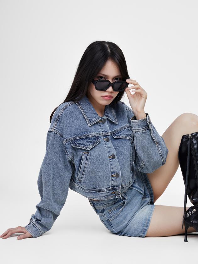 Cropped Denim Jacket | TEN11