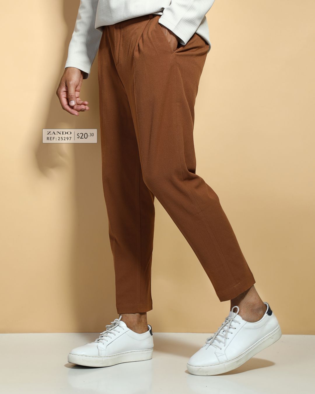Shop WES Formals Grey Checkered Carrot-Fit Trousers Online – Westside