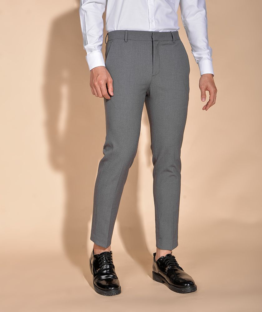 Domple Men Tapered Plaid Check Slim Fit Capri Dress Pants With Pockets  Black 28 price in UAE | Amazon UAE | kanbkam