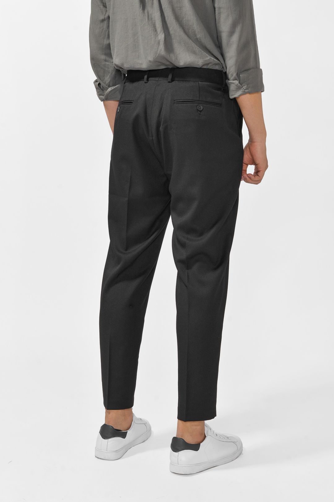 Shop WES Formals Khaki Ultra-Slim Fit Trousers Online – Westside