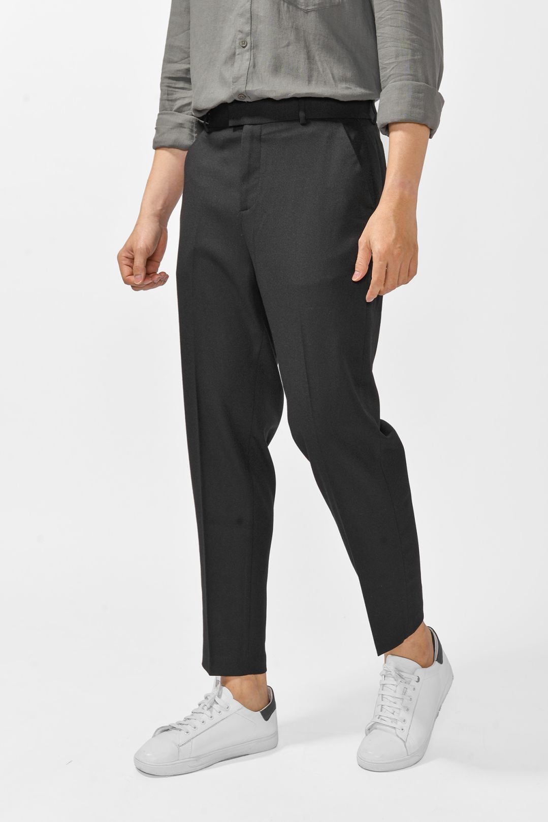 Carrot-fit satin trousers PINKO → Shop Online
