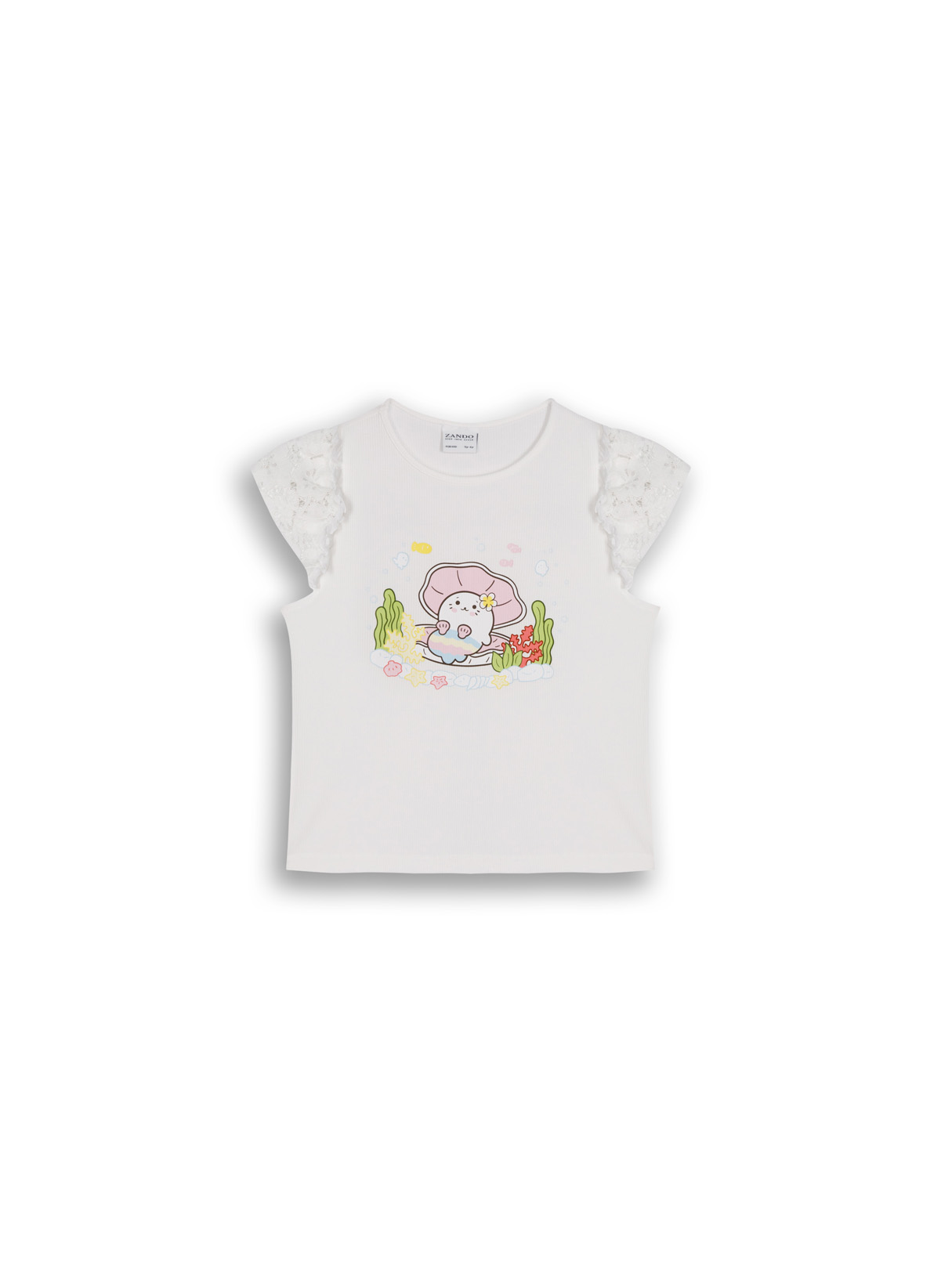 Regular Lace Short Sleeves T-Shirt | ZANDO