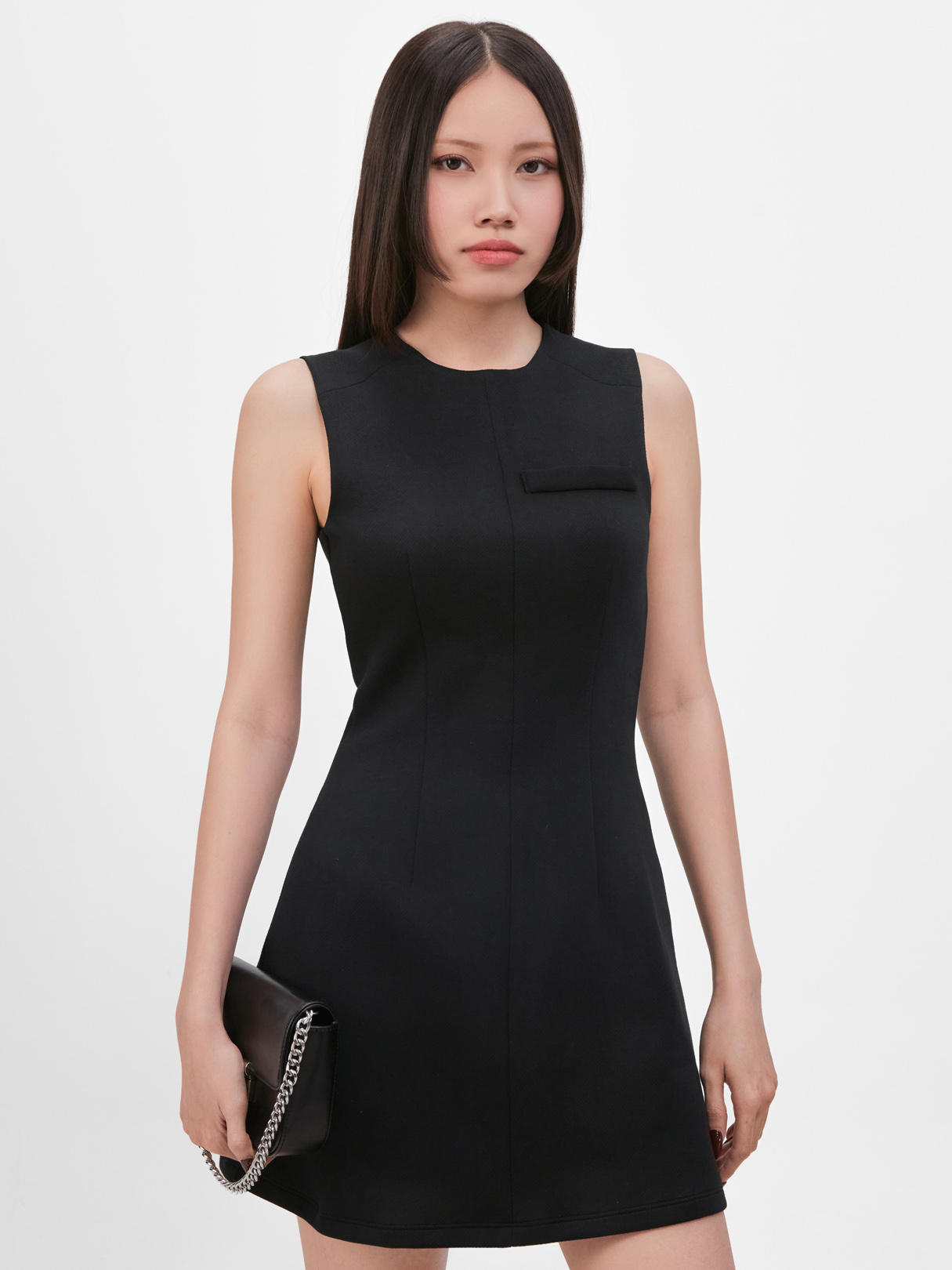black floral embroidered mesh dress Ava Presley 28295 main image 0