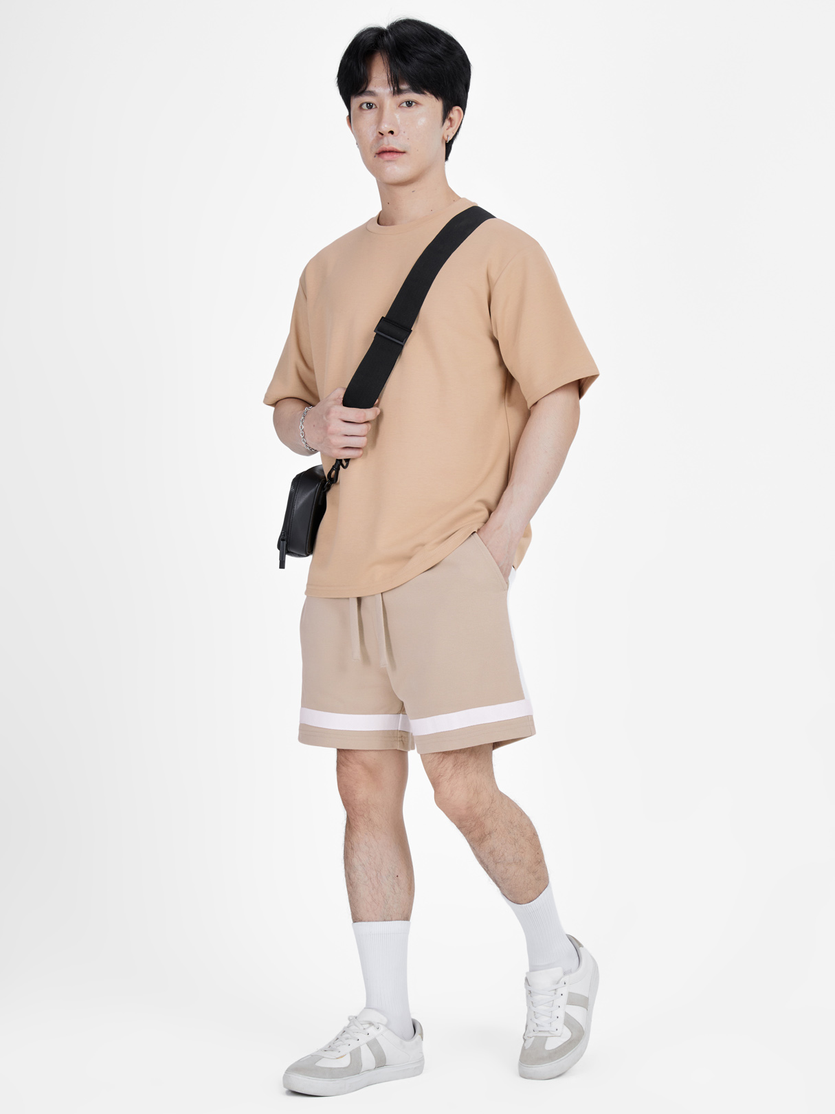 Sweatshort With Elastic Waistband