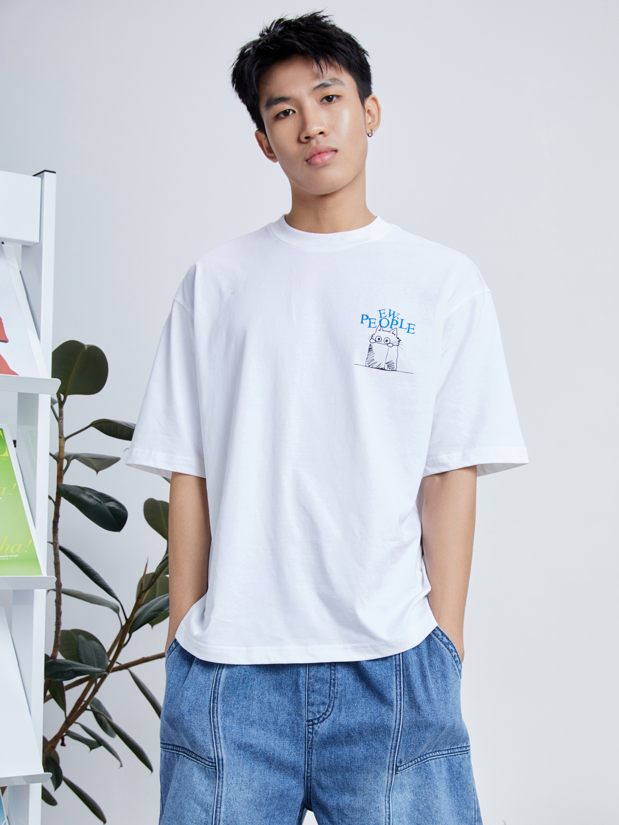 Loose T-Shirt With Printed