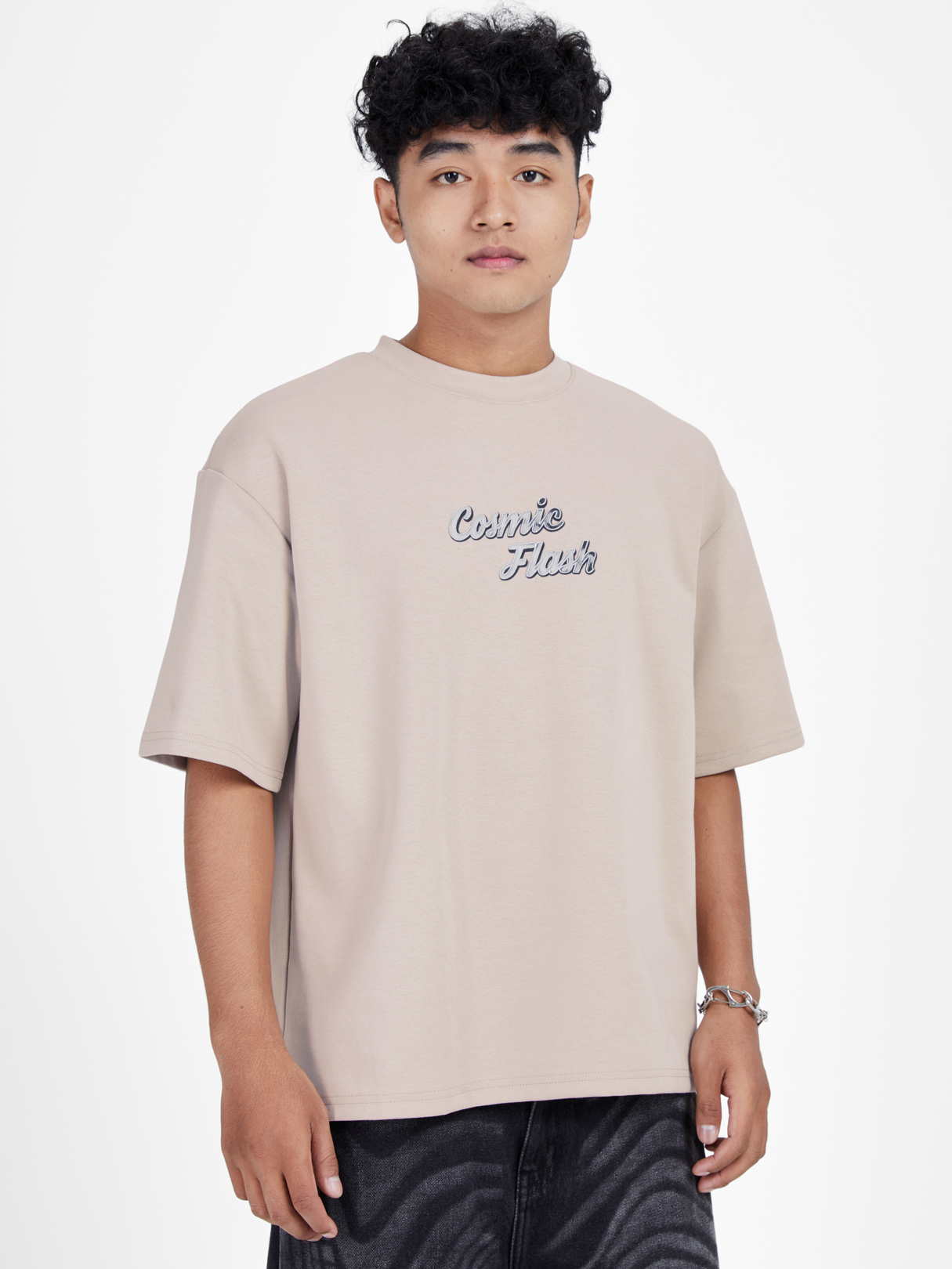 Loose T-Shirt With Printed