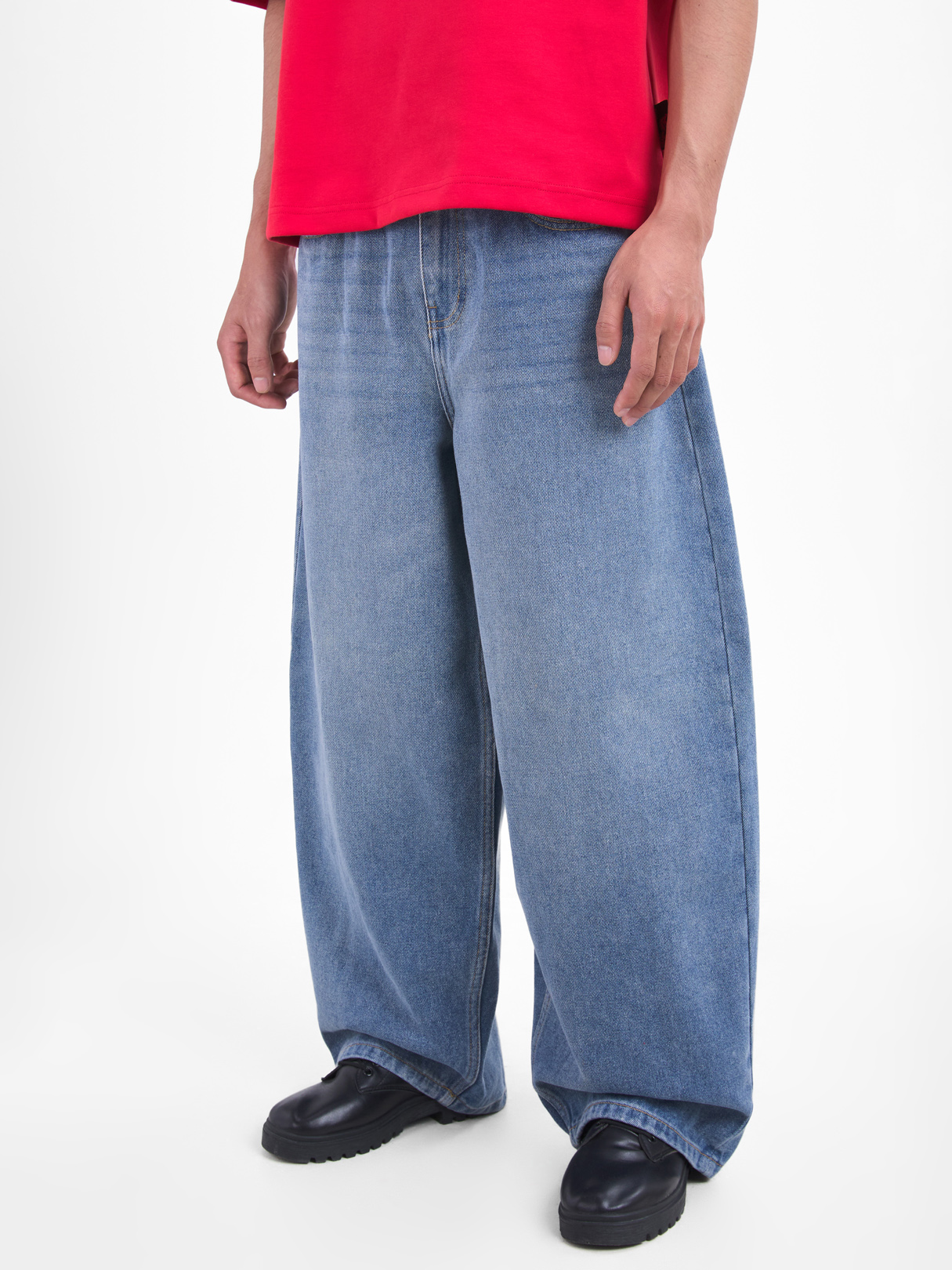 パンツ OVY Blue Baggy Denim Pants Homeboy X Tra Baggy Denim Pants - navy blue (washed blue)