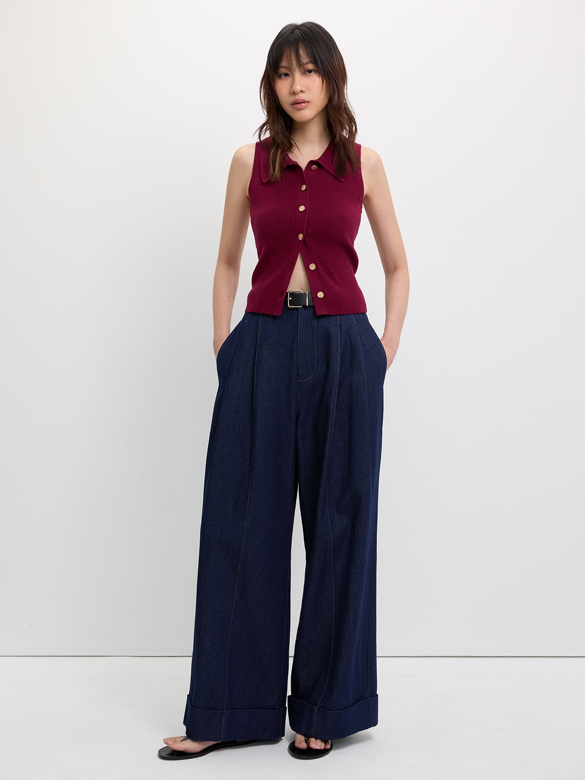 Button-Up Knit Top | ZANDO