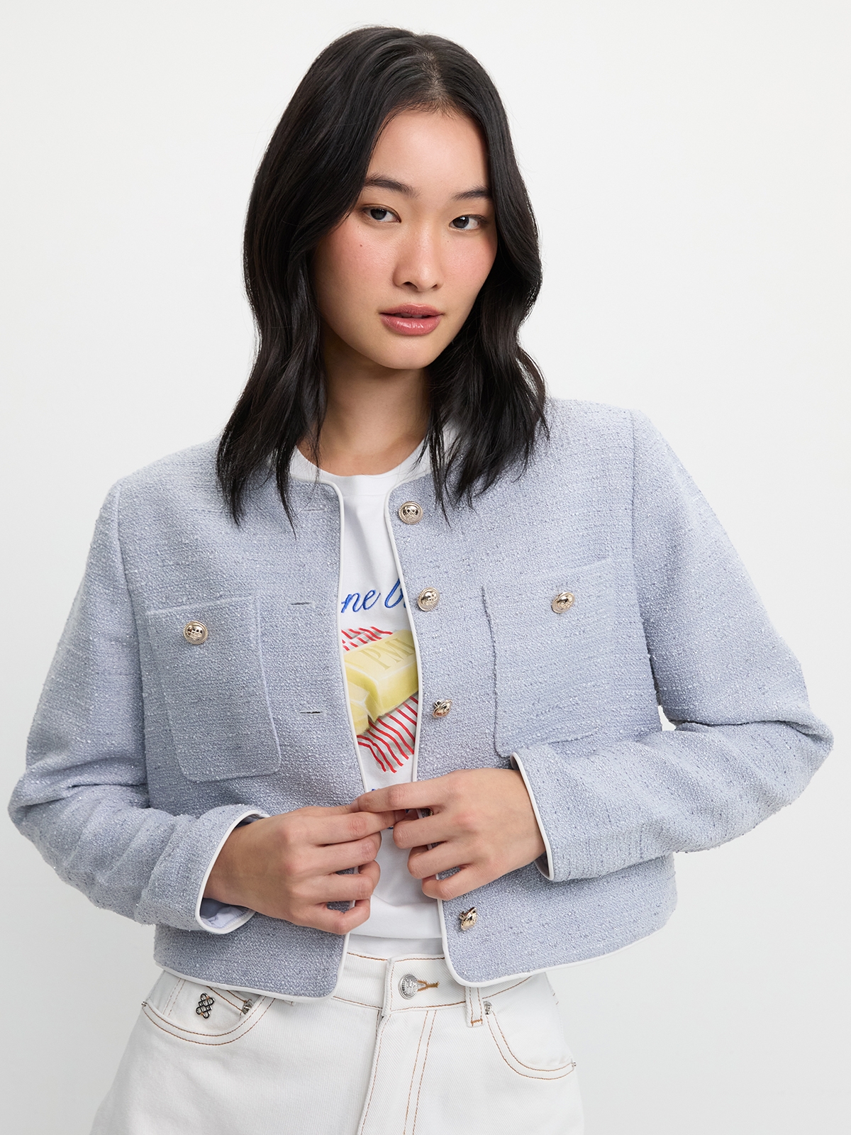 新品未使用　DEFORMATION SUMMER TWEED JACKET DEFORMATION SUMMER TWEED JACKET