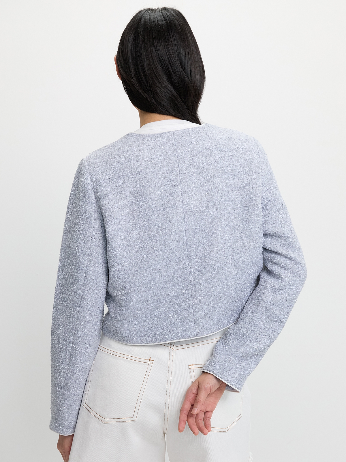 ジャケット・アウター raughlow cocoon tweed jaket(navy) STONE ISLAND Daunenjacke 'Twill Wool Down-TC Ghost Piece